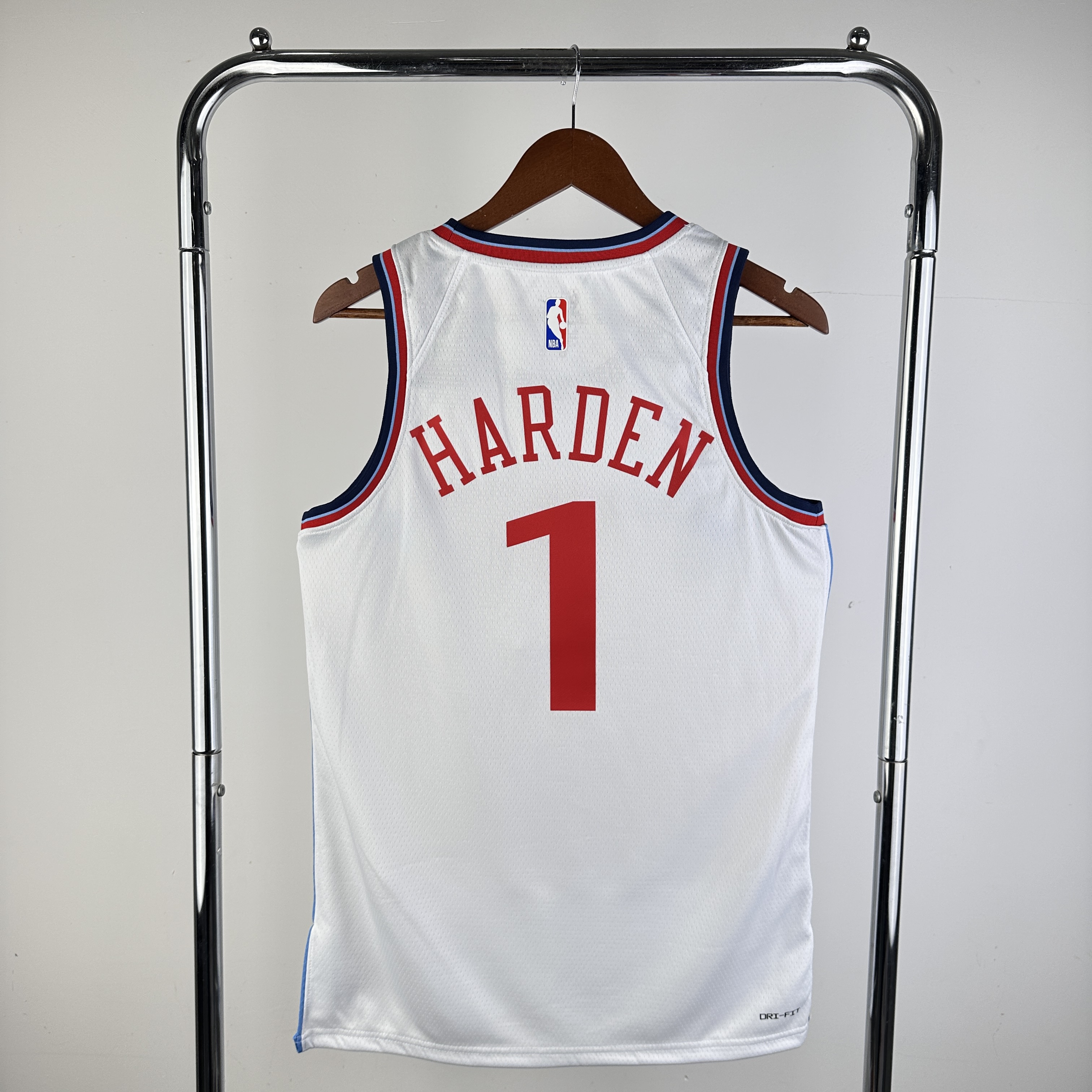 Men Los Angeles Clippers #1 Harden White Season Nike 2024 NBA Jersey